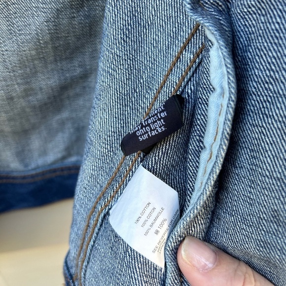VTG J. Crew denim trucker jacket size M - Picture 4 of 7